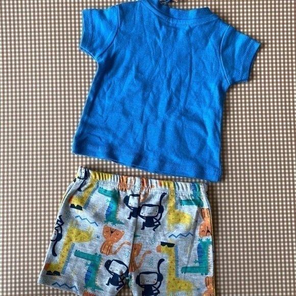 Lily & Jack animals printed shorts set. Baby boy Size 3-6 months.Zoo animals NWT - Picture 12 of 12